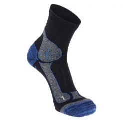 Hanwag HIKE-MERINO SOCKE Unisex - Wandersocken Black/royal Blue