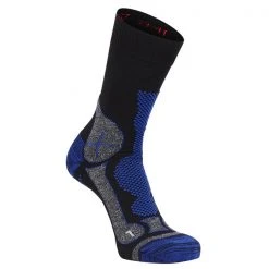 Hanwag TREK-MERINO SOCKE Unisex - Wandersocken Black/royal Blue